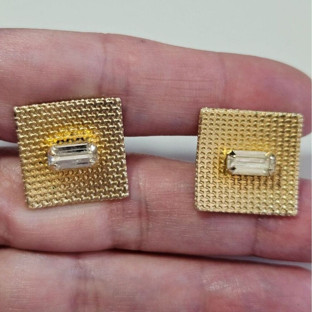 Shield's vintage gold tone cufflinks